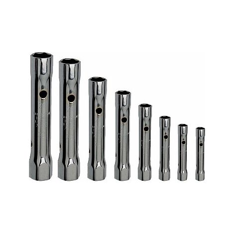 USAG 288 N/8 Serie Set 8 chiavi a tubo doppie leggere con leva