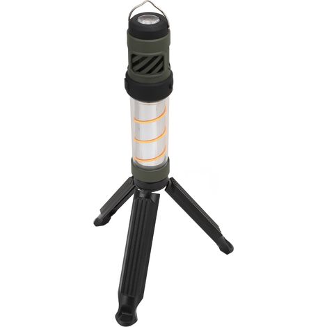 Lampe de camping portable avec 5 modes d'éclairage, étanche, crochet de suspension et trépied, batterie 3000 mAh, idéale pour la randonnée en plein air. (1/5)