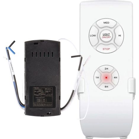 Ceiling Fan Remote Control Kit, Universal Smart Ceiling Fan and Light Remote Control for Hunter's Harbor Breeze (1/3)