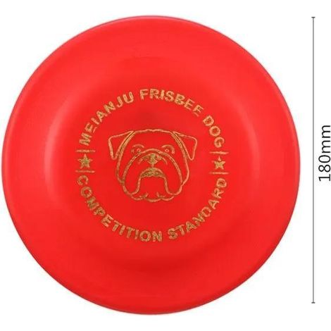 Standard-Wettkampf-Frisbee, Kauspielzeug für Haustiere, Trainingsscheibe für Hunde, 18 cm großes schwimmendes Wurfspielzeug