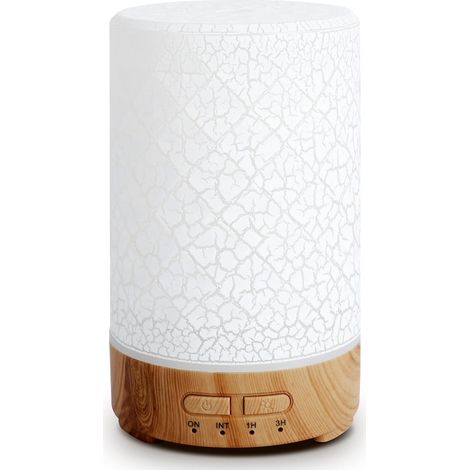 Aromatherapie-Diffusor, 150 ml, Ultraschall-Diffusor mit Luftbefeuchter, 7 LED-Farben, für Zuhause, Büro und Yoga