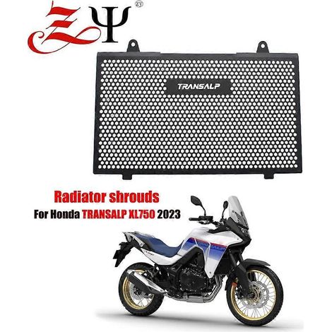Compatible avec la moto Honda Transalp XL750 2023 : filet de protection pour réservoir d'eau et radiateur (sans logo). (1/5)