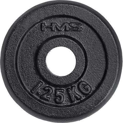 Disco di peso nero da 125 kg - attrezzatura fitness durevole (1/3)