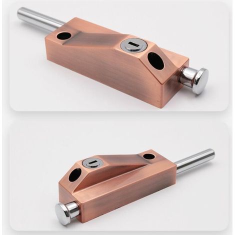 Verrou de porte multifonction pour porte de garage - Verrou de porte universel - Avec 1 clés - Pour usage intérieur et extérieur (1/4)