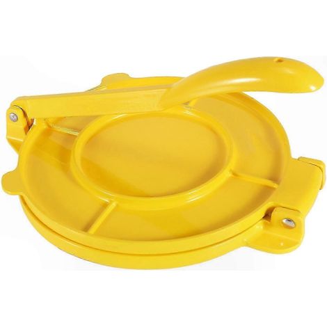Presse à tortillas pliable 8 pouces, outil de cuisson en aluminium robuste pour pitas, galettes et tartes faits maison. (1/5)