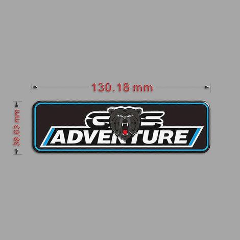 Autocollants pour moto BMW R1200GS, R1250GS, F750GS, F800GS, F850GS et G310GS Adventure (protection de réservoir, bagages, valises en aluminium) - ADV1 (1/5)