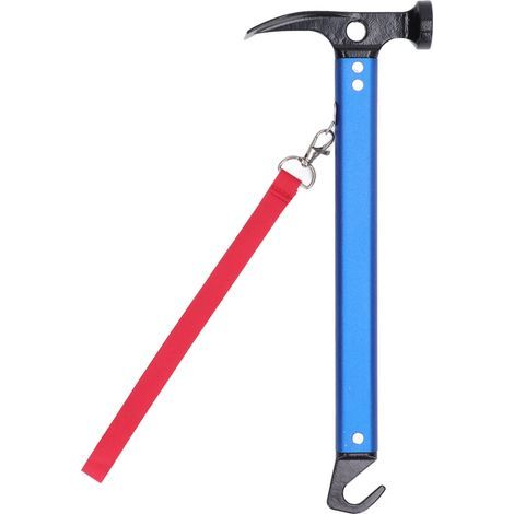 Zeltpflockzieher, Nagelhammer, Griff aus Aluminiumlegierung, multifunktional für Outdoor-Camping (1/5)