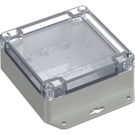 TRU COMPONENTS 6U07111105639 TC-13865276 Alloggiamento industriale 136.5 x 106.5 x 45 Policarbonato Grigio luminescente (1/2)