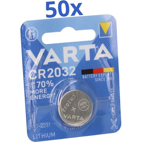 VARTA CR 2032 Lithium-Knopfzelle 3V 50 Stück 1er Blister (1/5)