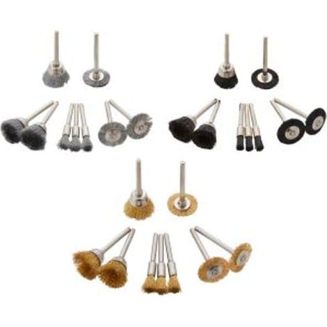 Blue Spot Tools 27 Piece Mini Wire Brush Rotary Accessory Set (1/2)