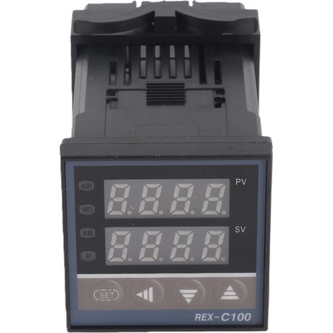 Régulateur de température PID, instrument de contrôle numérique intelligent, entrée de type K, sortie relais AC85 265V (1/5)