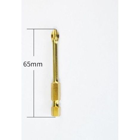 Foret à carrelage 4 tailles, diamètre 65 mm, acier rapide, pour perçage précis sur faïence et céramique (1/2)