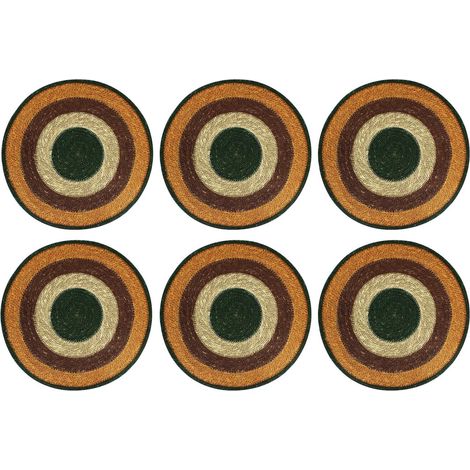 Lot de 6 sets de table en jonc de mer 38cm, LUNA (1/4)