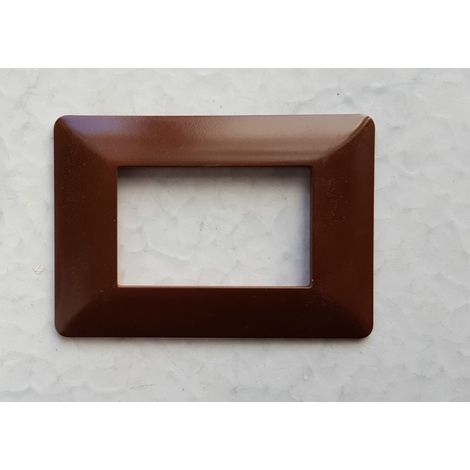 Placchette Abs Pour Matix Bticino Compatibile 3 4 6 Modulles Couleurs Bois Foncé