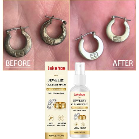 Schmuckreinigungsspray – Entfernt Flecken und Rost, poliert und bringt Schmuck zum Glänzen für die tägliche Pflege – 100 ml -- BIEMMEDUE (1/5)