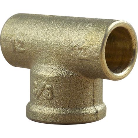 Té Femelle 130 GCU 3/8" (12/17) - pour Tube Cuivre Ø12 - Arcanaute (1/3)