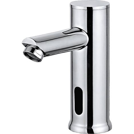 Robinet mitigeur électronique pour lavabo, robinet automatique avec capteur d'eau, modèle unique pour eau froide (1/5)
