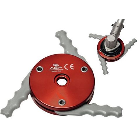 Disco Dominator 3 láminas en tecnopolímero – Ø255 mm para desbrozadora con rotación antihoraria