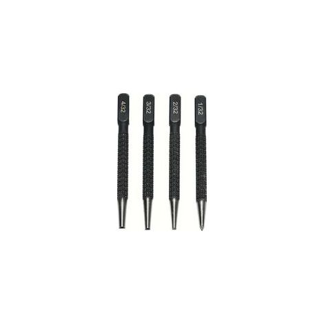 Kit di punzoni antiscivolo, punzone in acciaio al carbonio da 3/32 di pollice, per forare acciaio legato, metalli e legno. - Crezuo