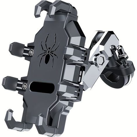 Support de téléphone pour guidon de moto/vélo avec amortisseur, compatible avec les smartphones de 4,5 à 7 pouces. (1/5)