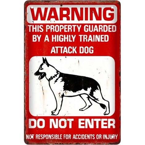 pack of dog sign warning signs (1/5)