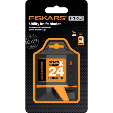 Paquete de 50 hojas de cuchillo universales CarbonMax (por 6) (1/4)