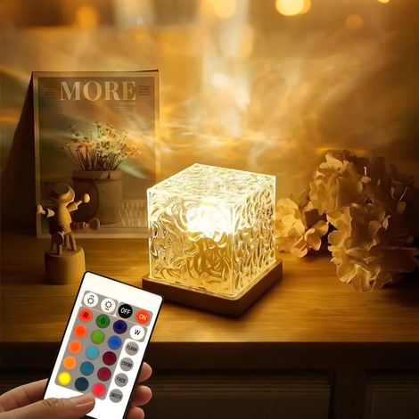 Aurore Projecteur Ciel Etoile,Projecteur Galaxie Plafond avec Télécommande,Projecteur de Plafond LED à Vagues avec Prise USB,Veilleuse Projecteur Enfants 16 Couleurs,pour Chambre à Coucher (1/5)