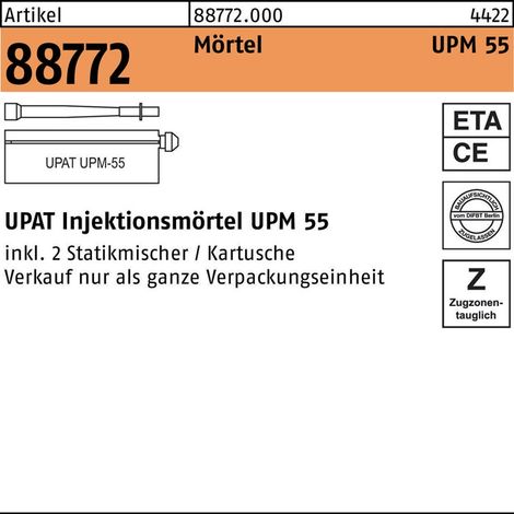 Upat Injektionsmörtel UPM 55-390 6 Stk (1/4)