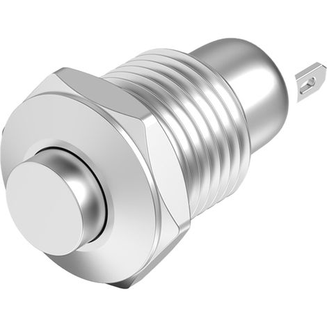 Bouton Poussoir - Acier Inoxydable 10mm - étanche Ip65 3v - Pour Sonnette Et Contrle D'accès - Lot De 1 (1/5)