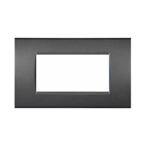 Mapam Placca 4 posti nero compatibile Bticino Living International - ART-P8004-NE