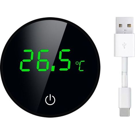 Aquarium Thermometer, LED Touch Display Aquarium Thermometer, High Precision, Rechargeable (1/4)