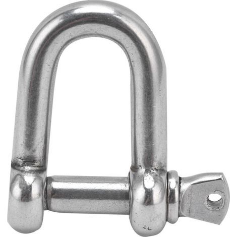 Manille à vis en acier inoxydable, forme en D pour chaînes, camping et survie (M10) (1/5)