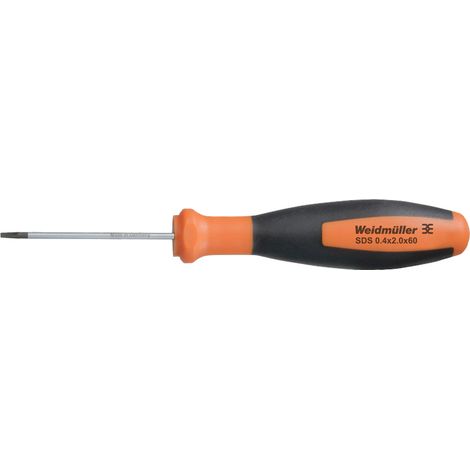 Schraubendreher Weidmüller sds 0.4x2.0x60 2 mm Klingenbreite 60 mm Länge
