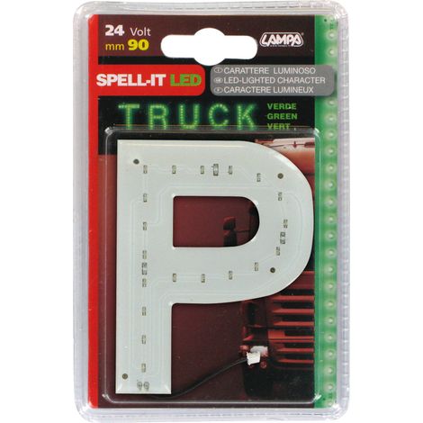 Spell-It Led, 90 mm, 24V - Verde - P