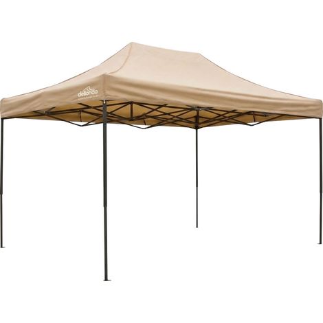 Sealey DG305 Dellonda 3x4.5m Pop-Up Gazebo Canopy with Water-Resistant Carry Bag, Stakes & Weight Bags - Beige