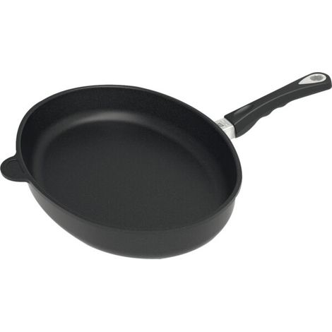 Poêle à poisson AMT GASTROGUSS à fond lisse, compatible avec l'induction, longueur  410 mm (1/4)