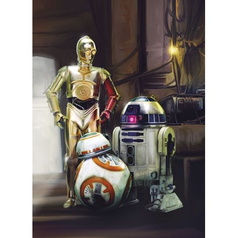 Komar Fototapete Star Wars Three Droids 254 x 184 cm Fototapete (1/2)