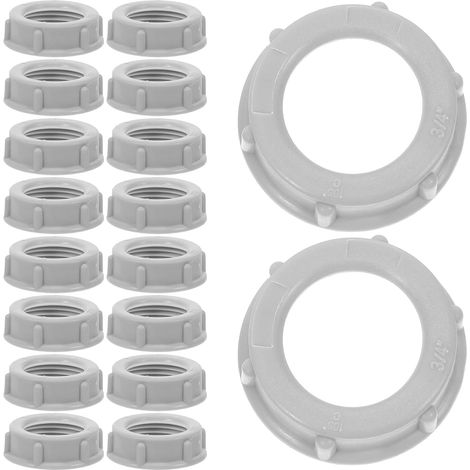 Bague isolante électrique Baluue en plastique gris 3/4" (75 mm) (1/5)