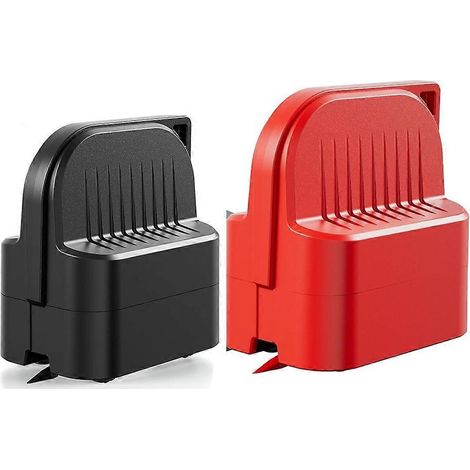 Set mit 2 Geschenkpapierschneidern, kompaktes 4-Rad-Werkzeug zum Schneiden von Weihnachtsgeschenkpapierrollen (schwarz und rot). (1/5)