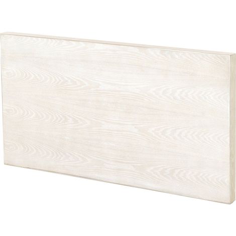 Tête de lit effet patiné blanc en bois de frêne naturel - blanc patiné bois de frêne (1/3)