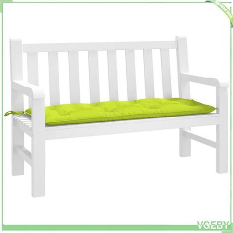 Coussin de banc de jardin - FAFEISY - 361594 - Vert brillant - 120x50x7 cm - Tissu Oxford résistant à l'eau (1/5)