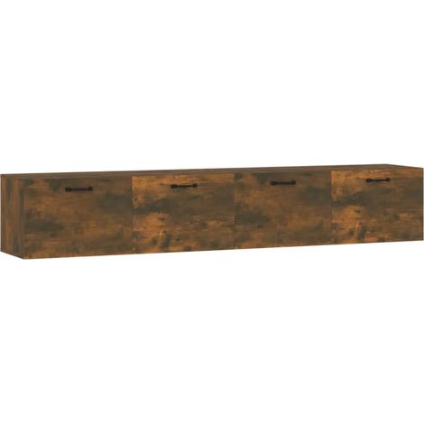 Maison Exclusive - Mobili Parete 2 pz Rovere Fumo 100x36,5x35 cm Legno Multistrato (1/5)
