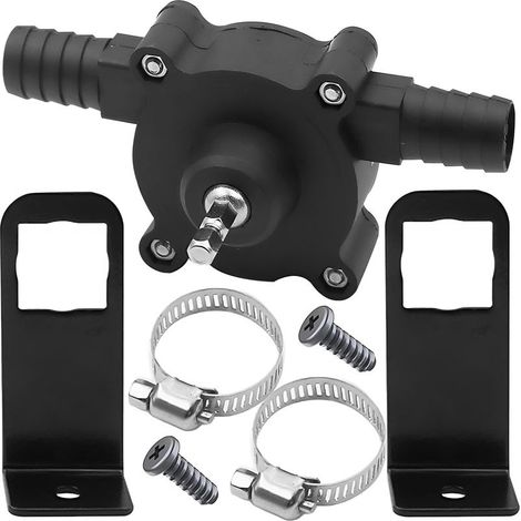 Portable Mini Perceuse Électrique, 12,6 X 7 X 6,3 Cm, Vitesse 25 L/min, Tension 12-24 V, Pompe De Forage Électrique Pour La Maison Et Le Jardin, Pour L'eau, L'huile Et D'autres Applications (1/5)