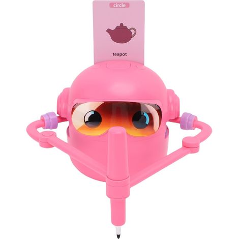 Robot à Dessin Automatique pour Enfants à Partir de 3 Ans – Machine à Dessin éducative à Vapeur avec 100 Cartes étape par étape, 14 Stylos, Musique Amusante et Batterie Rechargeable (Pink) (1/5)