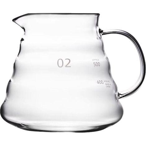 Infusion lente cafetière verseur 500 ml, bec olécrane, glace contrôlée, four électrique argile, filtre verre outil parfait (1/4)
