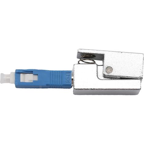 SC Bare Fiber Adapter Square Type Fiber Optic Connector for Red Light Pen Optical Power Meter OTDR FTTH Test Coupler (1/4)