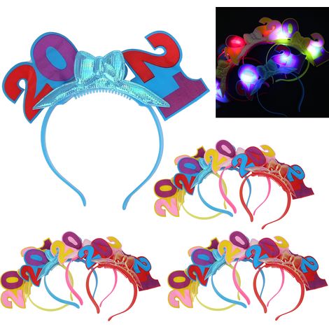 Bandeau lumineux clignotant à LED pour le Nouvel An et les fêtes - Décoration n°2 (1/5)
