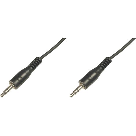 Digitus AK-510100-025-S Klinke Audio Anschlusskabel [1x Klinkenstecker 3.5 mm - 1x Klinkenstecker 3.