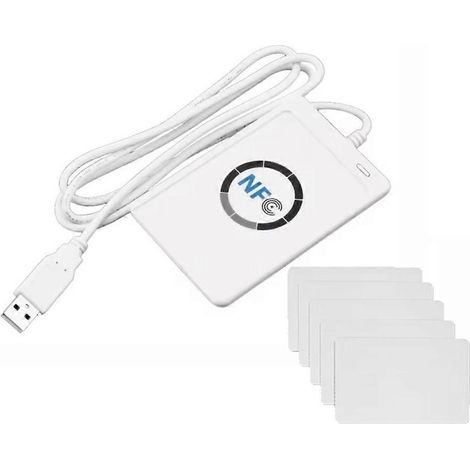 Duplicateur de lecteur de cartes à puce RFID ACR122U + Copieur de cartes 5XUID (1/5)