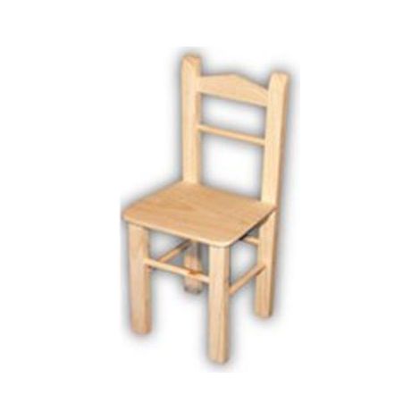 ARTEMA silla infantil madera 29 cm , Silla infantil de madera de 29 cm. -Fabricadas en madera sin tratar que podrás barnizar o pintar con los colores favoritos de los más pequeños. (1/2)